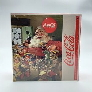 Coca-Cola Santa's Toyshop 1000 Piece Puzzle - 20"x27" USA Made Majestic Puzzle